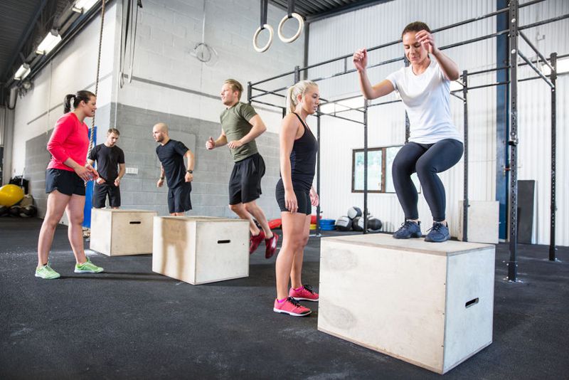 group of people doing crossfit