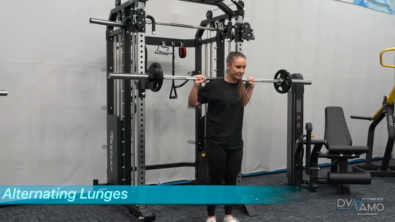 Barbell Alternating Lunges Exercises
