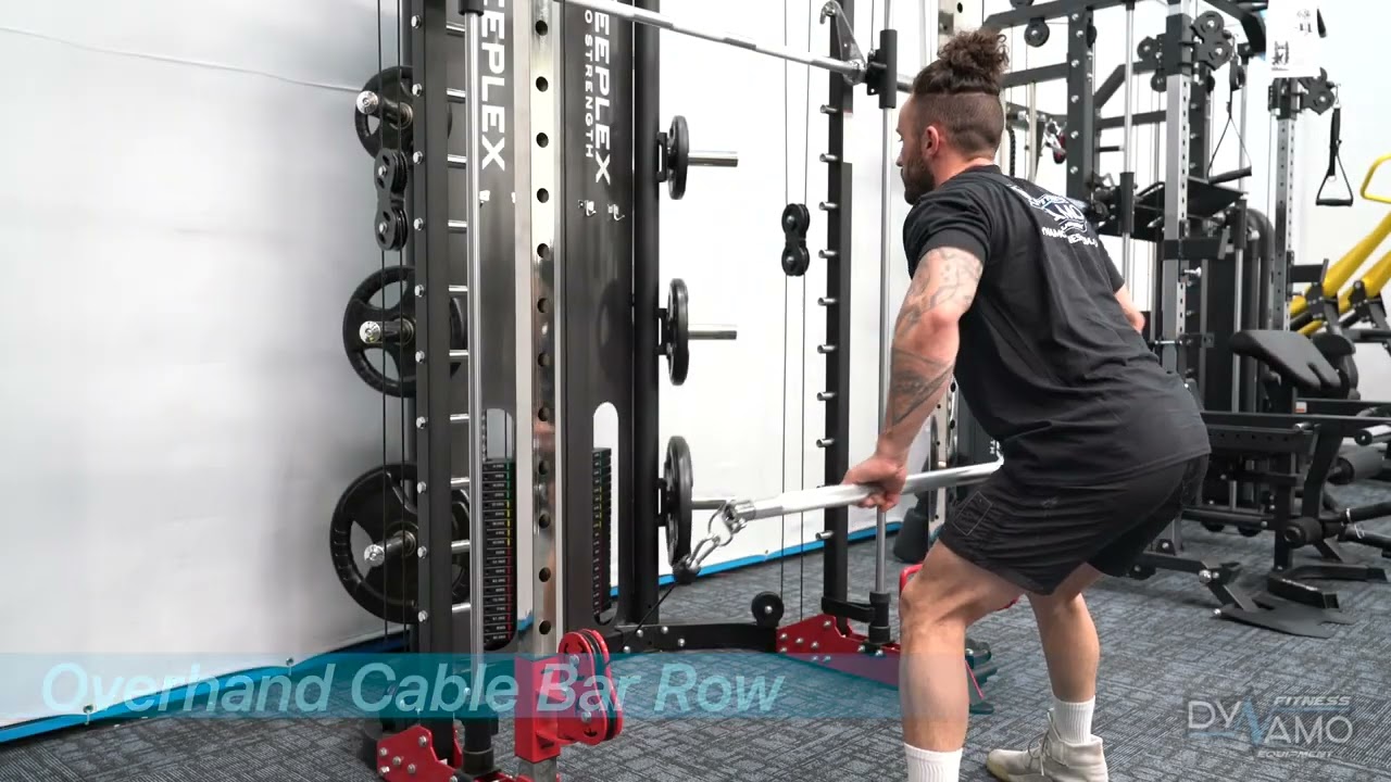 Cable Bent Over Bar Row Exercise