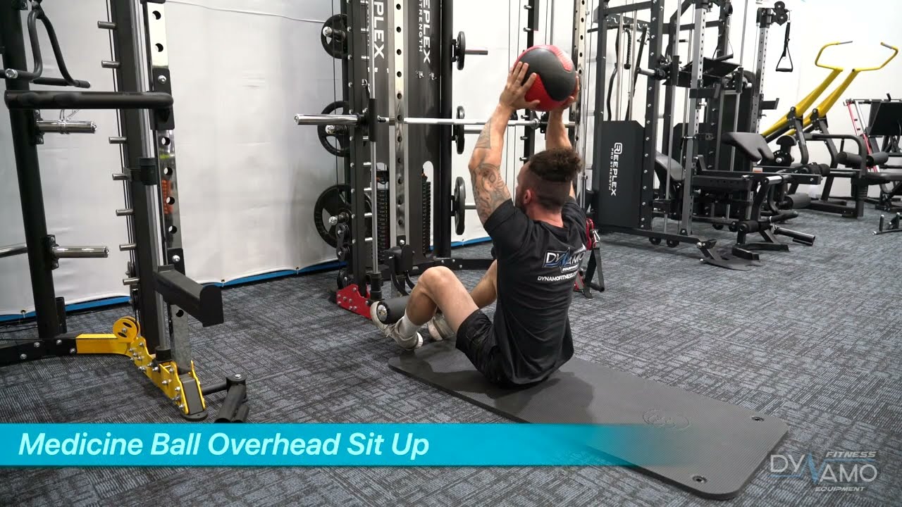Medicine Ball Overhead Sit Up Exercises