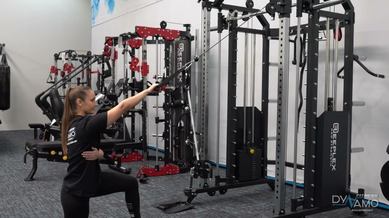 Kneeling Cable Single Arm Incline Row Exercise