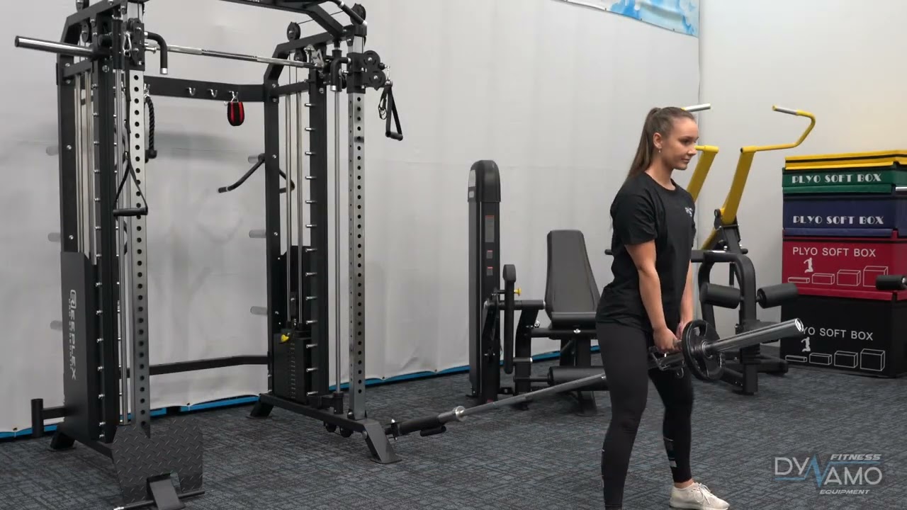 Frontal Landmine Squat Exercise