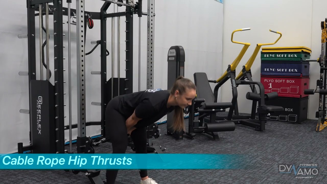 Cable Rope Hip Thrust Exercise