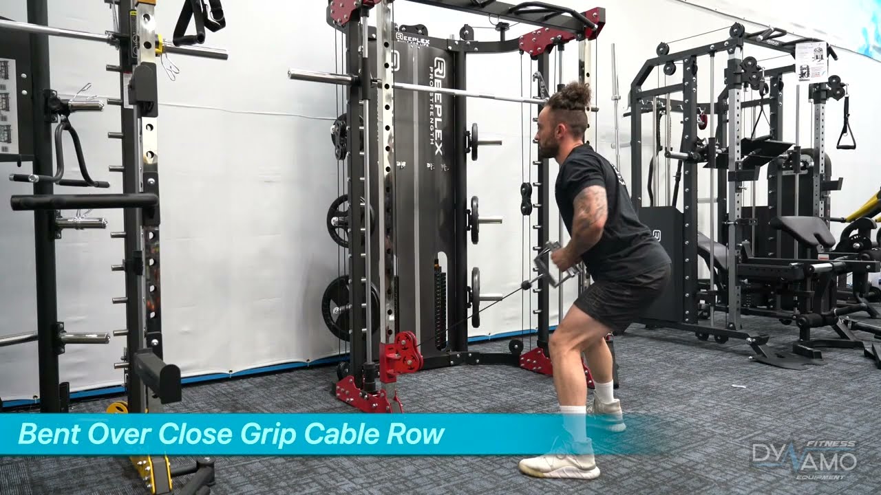 Bent Over Close Grip Cable Row Exercises