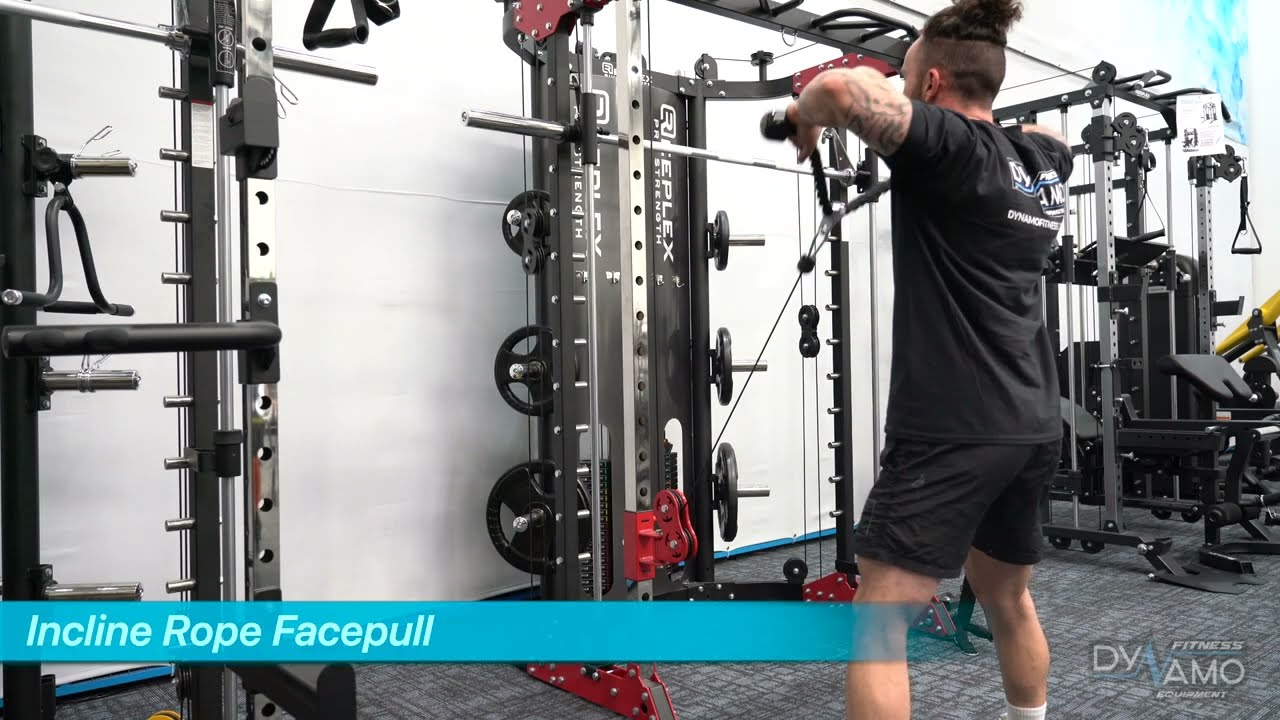 Incline Rope Facepull Exercise