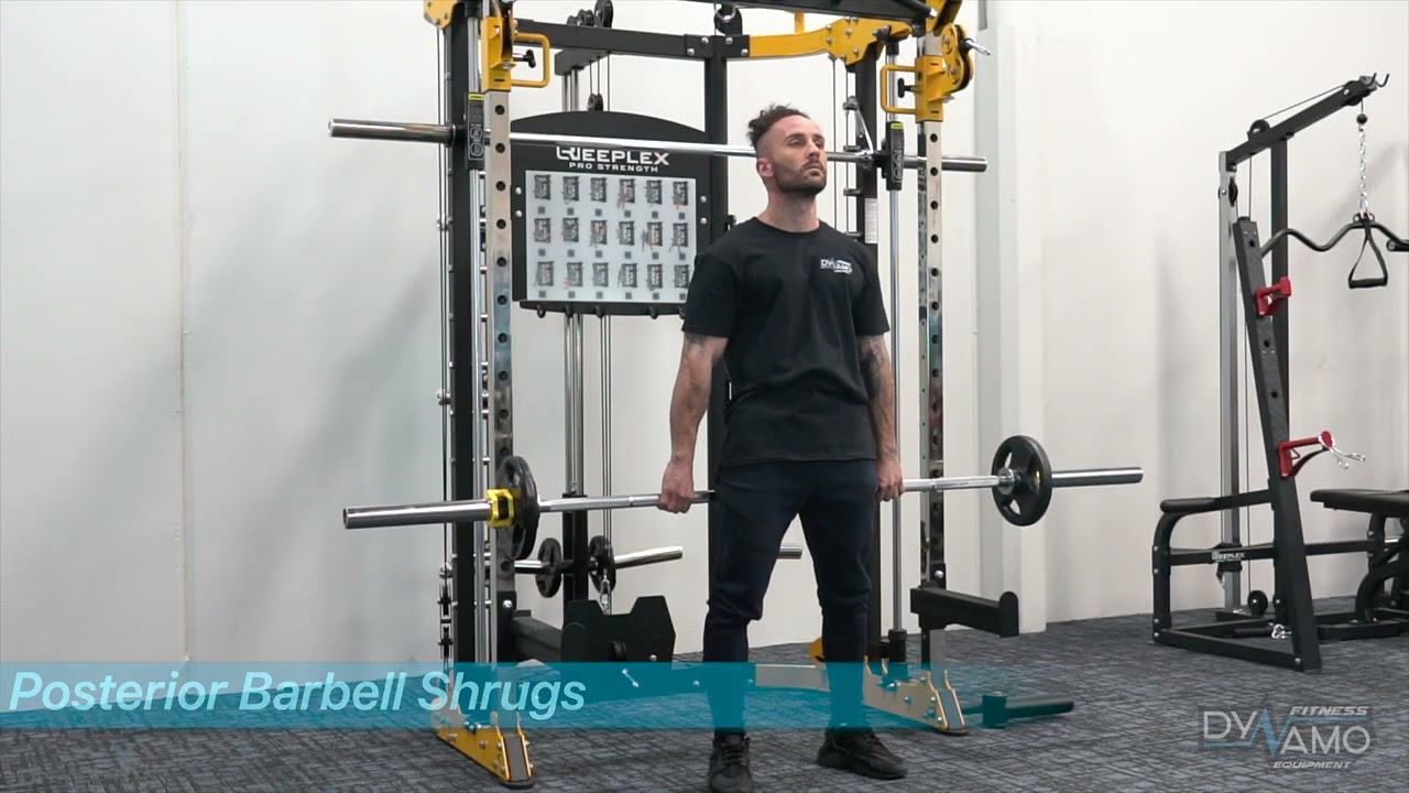 Barbell Posterior Shrugs Exercise