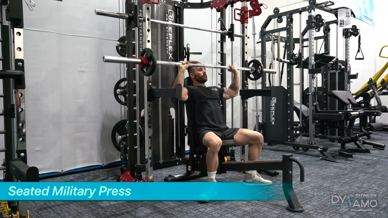 Barbell Seated Shoulder Press Machine Exercises
