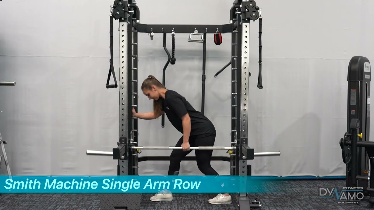 Smith Machine Single Arm Row Exercises