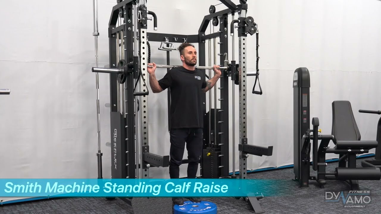 Smith Machine Standing Calf Raise Exercises