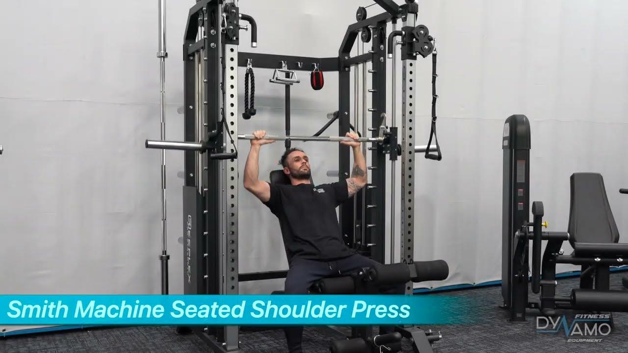 Smith Machine Seated Shoulder Press Exercises