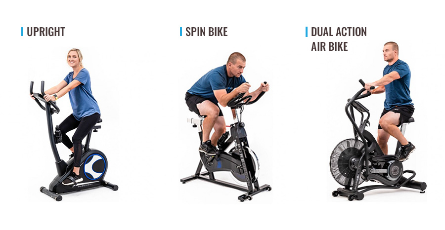 types of exercise bikes - dynamo fitness