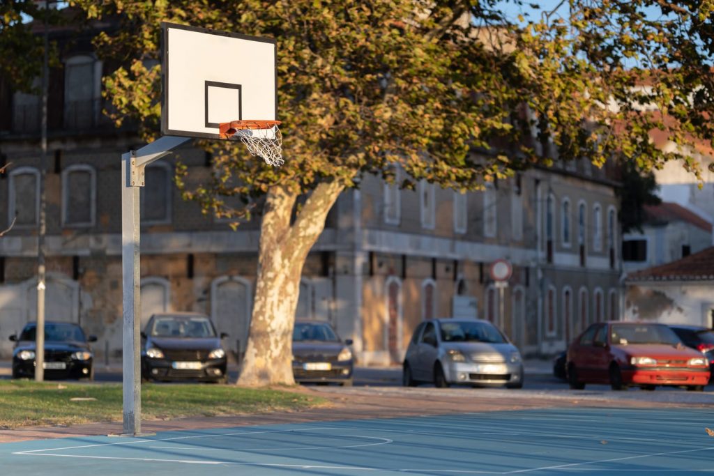 Basketball hoop backboard