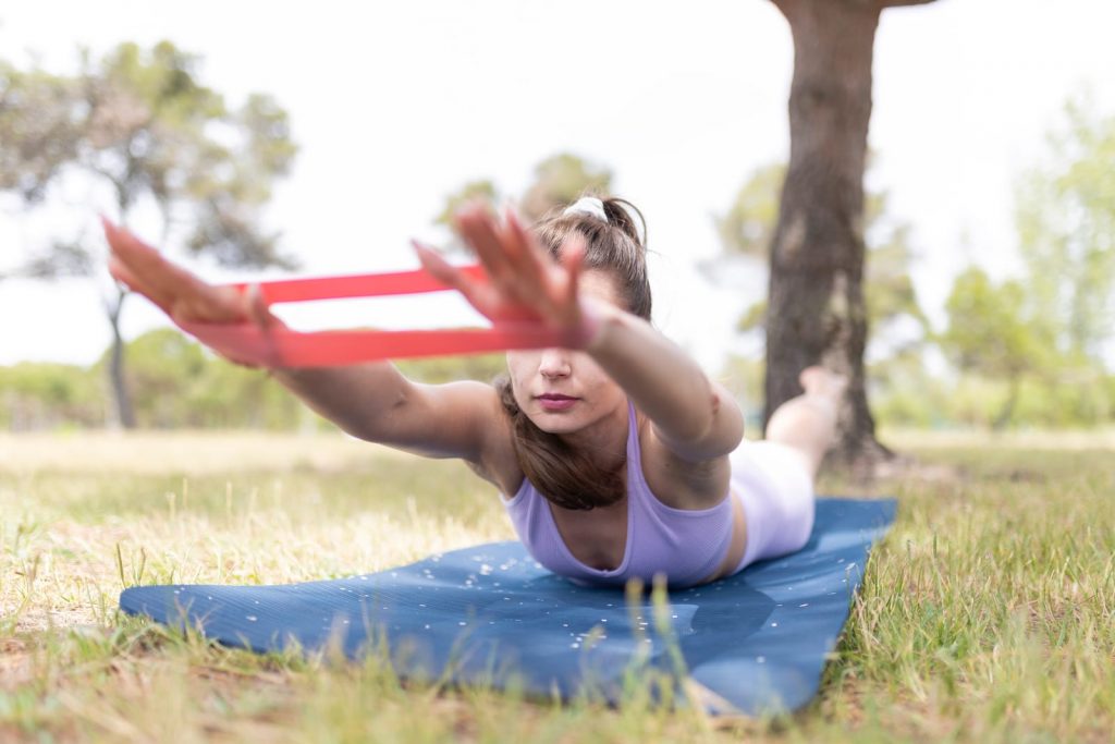 resistance band Bench