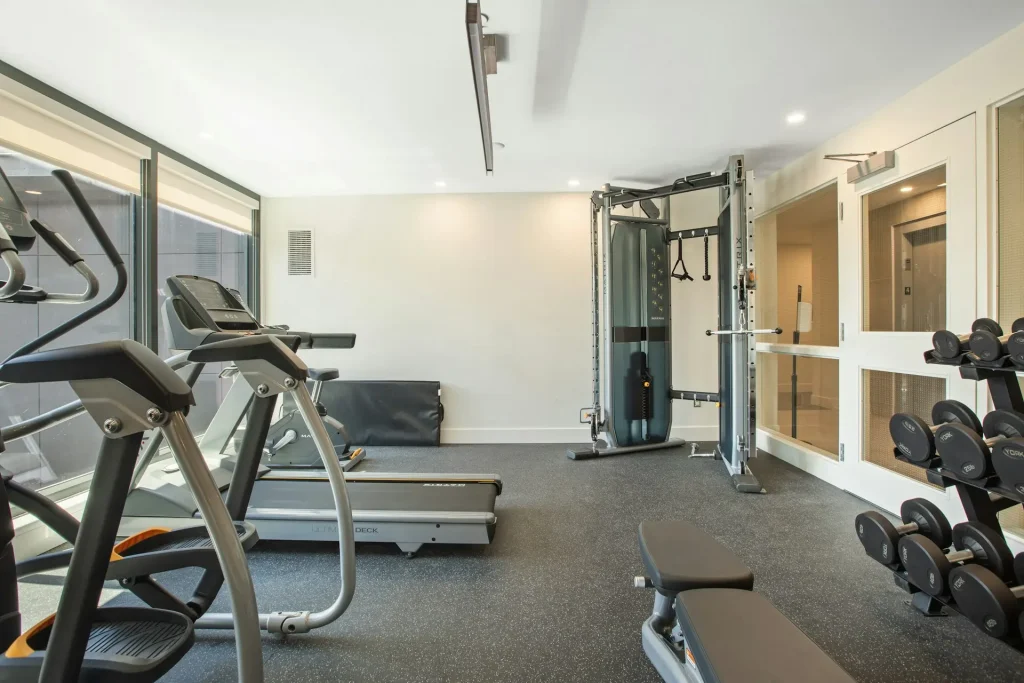 Apartment building gym