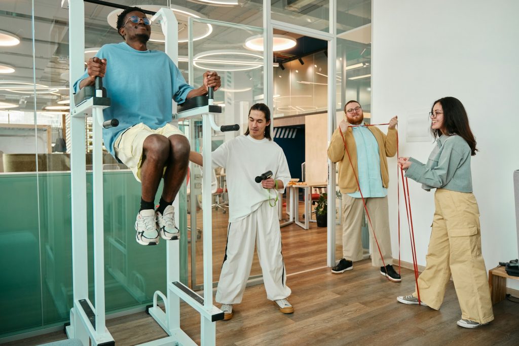 Corporate fitness facility